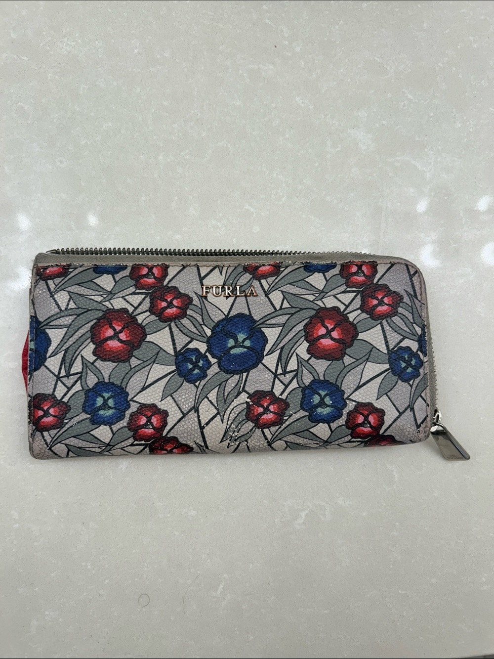 Furla Leather Zip Wallet